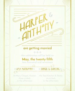 Wedding Invitation the Fun white