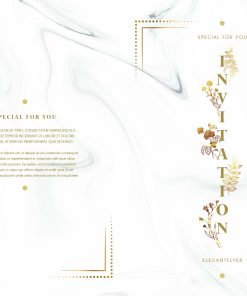 White stone golden color wedding
