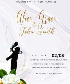 Marble Wedding Invitation classic