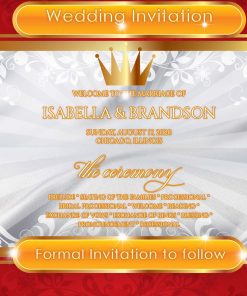Gold wedding card!