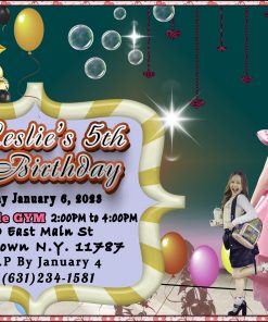 Leslie is turning 5th Birthday Cards for kiss
